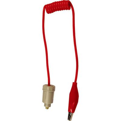 7050-W85-5RC Stroomkabel rood met plug en klem